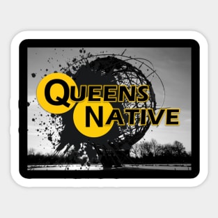 Queens Native World Sticker